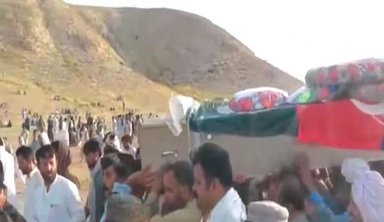 شہدائے زیارت کی میتوں کی آبائی علاقوں میں تدفین کا عمل جاری