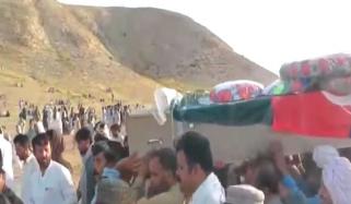 شہدائے زیارت کی میتوں کی آبائی علاقوں میں تدفین کا عمل جاری