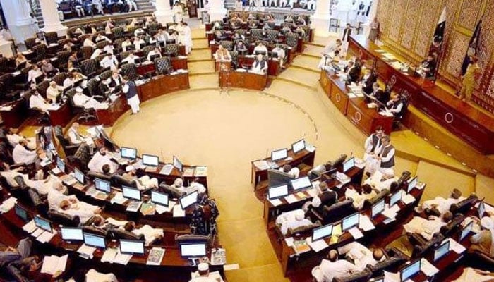 خیبر پختونخوا اسمبلی(فائل فوٹو)۔