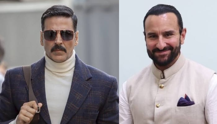 Akshay Kumar debuts new look, makes surprise appearance with Saif Ali Khan in UK