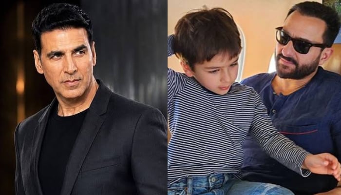 Akshay Kumar dodges major mishap as Saif Ali Khan, Taimur burst into laughter