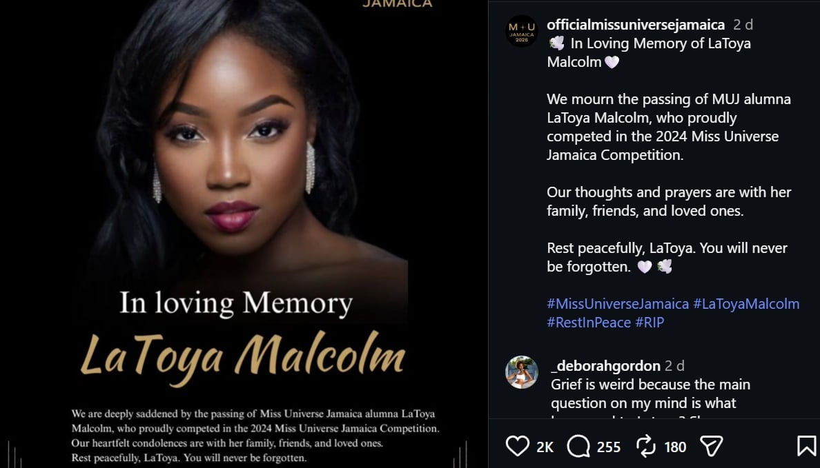 Miss Universe Jamaica / Instagram