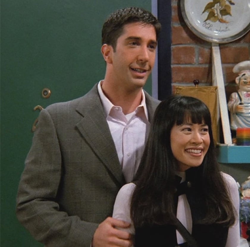 David Schwimmer and Lauren Tom in Friends