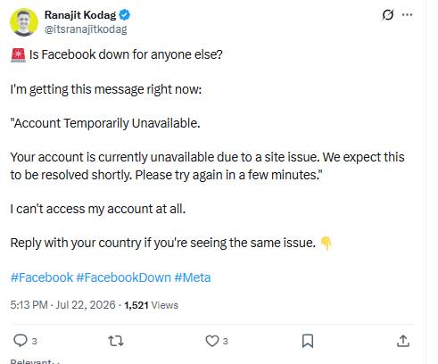 Instagram and Facebook down right now? Users report widespread outage