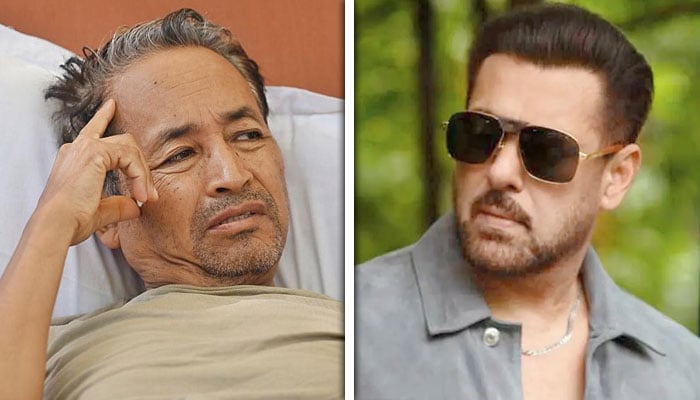 سلمان خان (دائیں) ، سونم وانگ چک (بائیں) - فوٹو: فائل