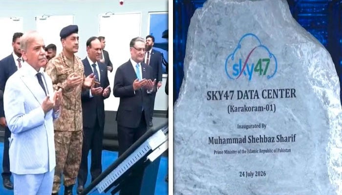 وزیراعظم اور فیلڈ مارشل نے اسکائی47 ڈیٹا سینٹر قراقرم ون کا افتتاح کردیا
