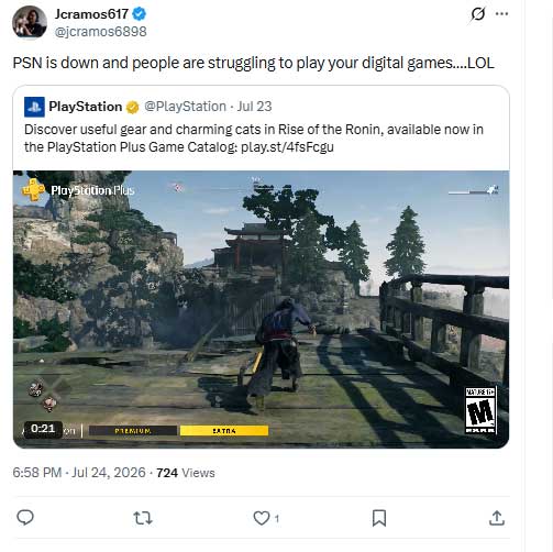 Is PlayStation down right now? Users report widespread outage