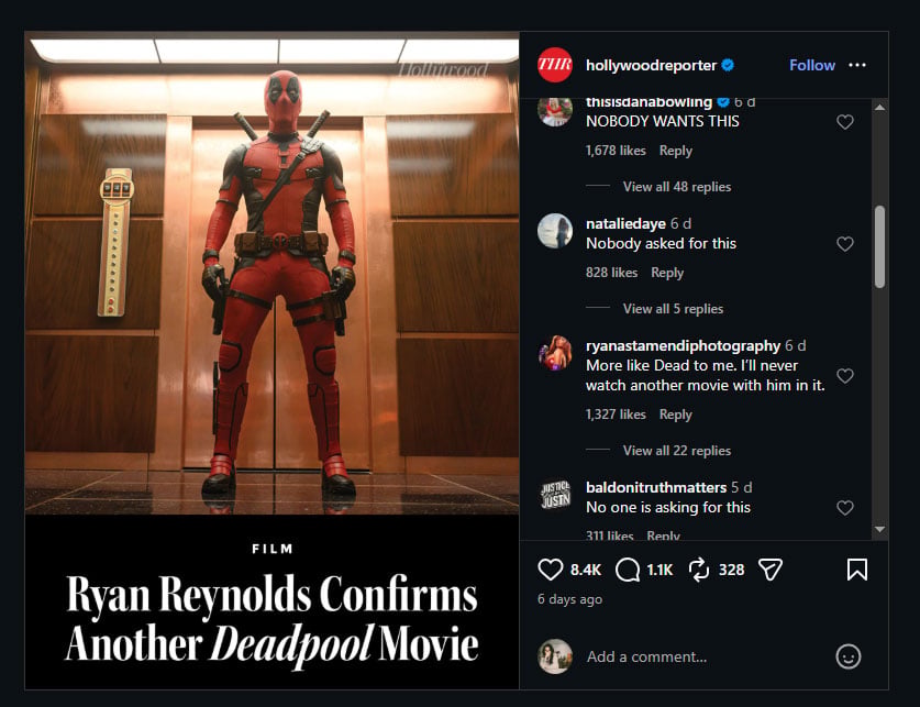 Ryan Reynolds speaks out as new Deadpool announcement receives backlash