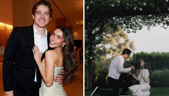Madison Beer gets engaged to Justin Herbert in fairytale proposal: Photos