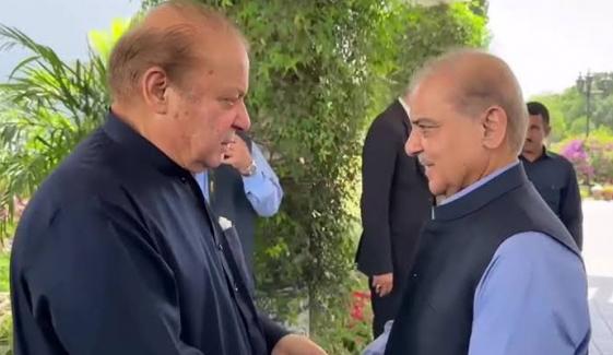 وزیراعظم کی ن لیگ کے صدر نواز شریف سے لاہور میں ملاقات