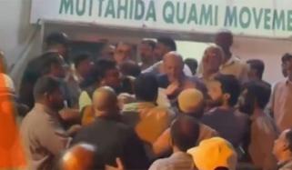 ایم کیو ایم مرکز میں دو گروپس کا جھگڑا، ہوائی فائرنگ اور پتھراؤ سے 3 افراد زخمی