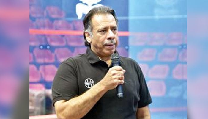اسکواش لیجنڈ جہانگیر خان۔فوٹو: فائل