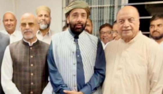 پیر سید جابر شاہ ہمدانی کی ن لیگ فرانس کے چیئرمین راجہ علی اصغر کی عیادت 