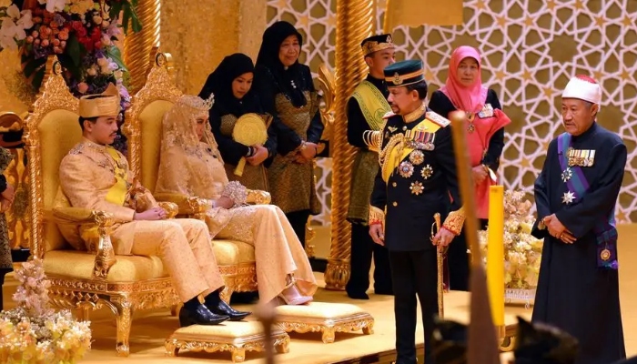 Prince Abdul Malik and Pengiran Raabiatul Adawiyyahs wedding in 2015