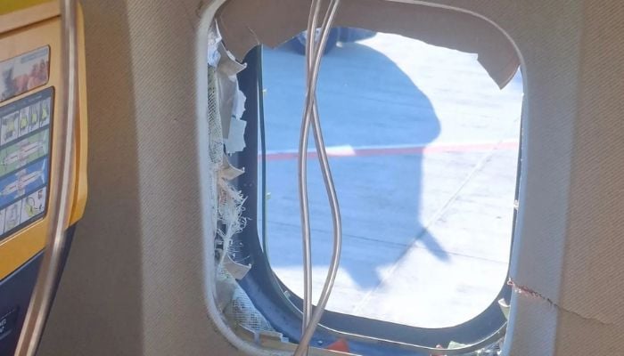 Ryanair flight horror: Engine blade shatters window, passenger sucked mid-air