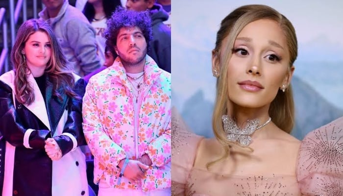 Selena Gomez, Benny Blanco attend Ariana Grandes last concert in London ahead of break