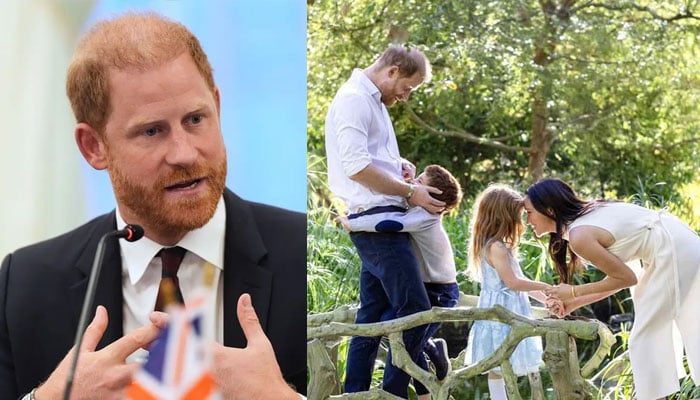 Prince Harry appears in good spirits in first public appearance amid US exit decision