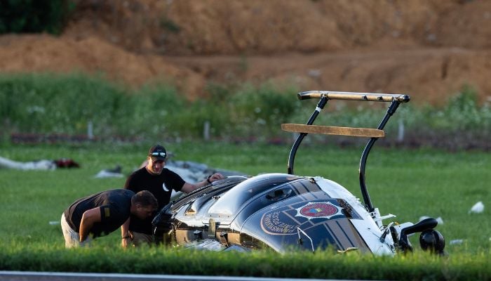 Carlisle Regional Airport crash: Cessna collides with police helicopter
