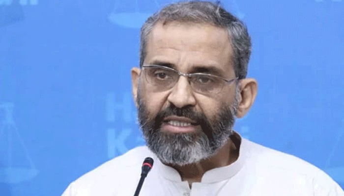 امیرِ جماعتِ اسلامی کراچی منعم ظفر خان—فائل فوٹو