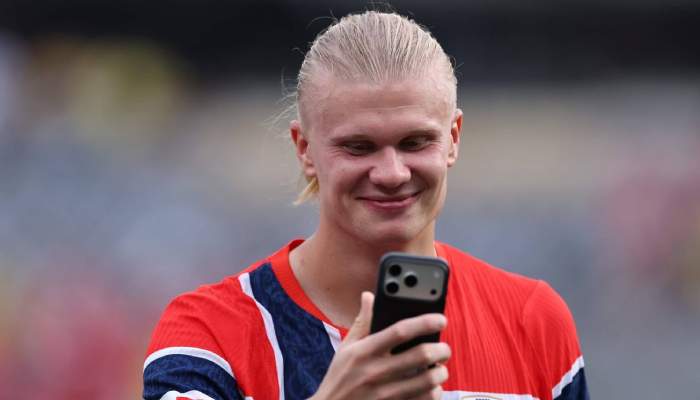 Erling Haalands shocking hair transformation sparks Jude Bellingham reaction