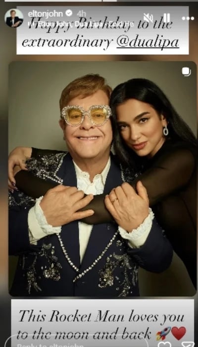 P.C. Sir John Elton/Instagram Stories
