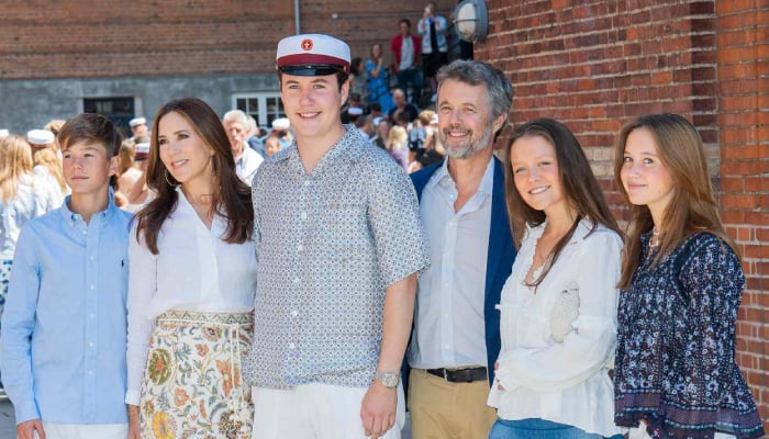 King Frederik and Queen Mary with their children