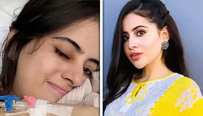 عرفی جاوید نے اسپتال کے بستر سے تصاویر شیئر کردیں، مداح پریشان