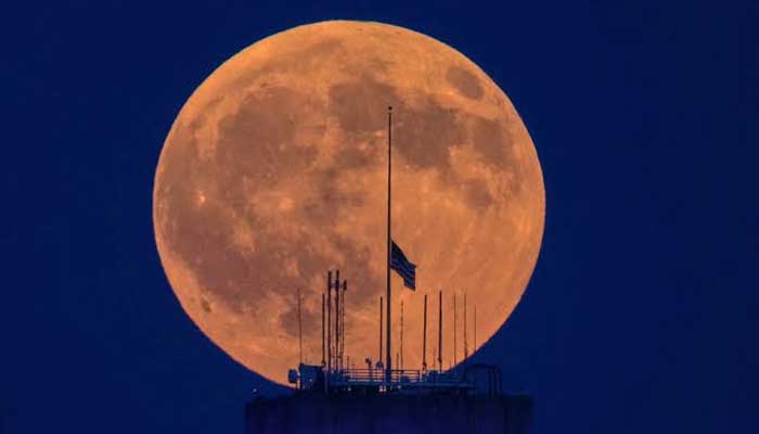 Partial Lunar eclipse turns moon blood red in stunning global display: Photos