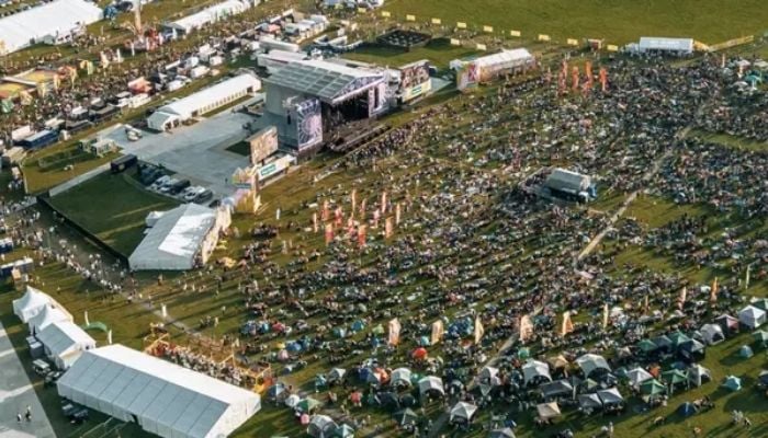 Six injured after sign collapses at West Sussex festival