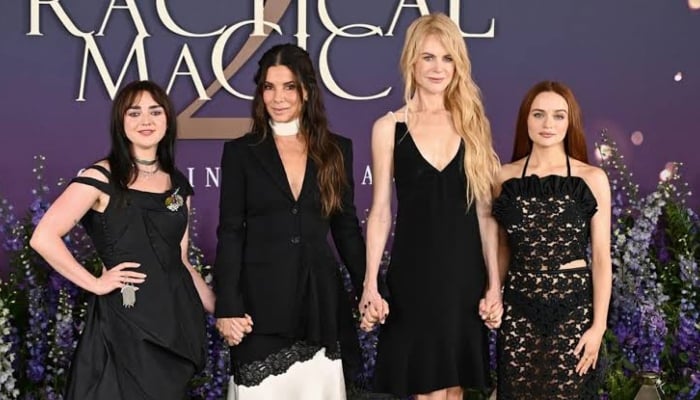 Nicole Kidman, Sandra Bullock reunite on red carpet at Practical Magic 2 photocall