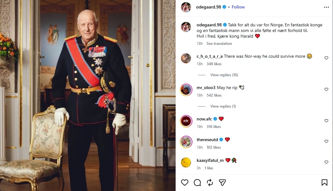 Norways captain / Instagram