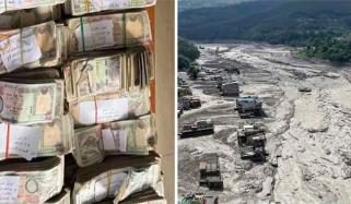 نیپال: سیلابی ریلے میں بہنے والی بینک کی تجوری سے لاکھوں روپے لوٹ لیے گئے 