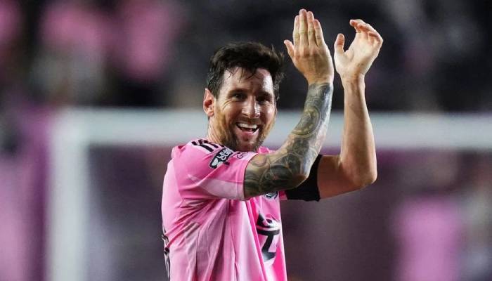 Lionel Messi celebrates new milestone in record breaking Inter Miami win