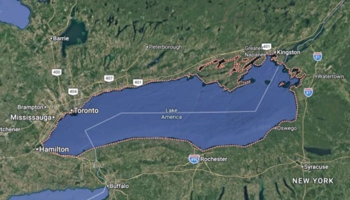 Google Maps renames Lake Ontario to Lake America after Trumps executive order