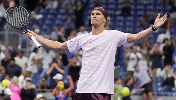 Top seed Alexander Zverev fights back from two sets to one down to edge Lorenzo Sonego in a five-set late-night thriller