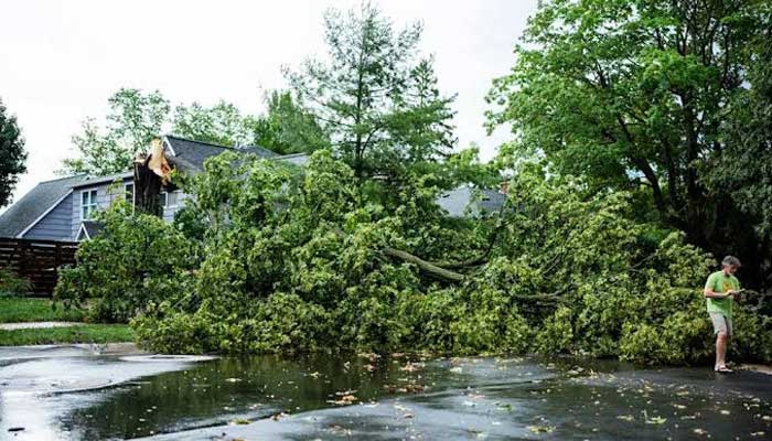 Massive thunderstorms sweeps across Metro Detroit, causing severe damage