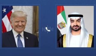 عرب امارات کے صدر اور ٹرمپ کا رابطہ