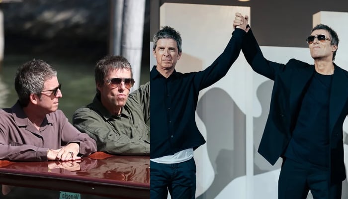 Noel and Liam Gallagher reunite in Venice as Oasis documentary puts feud aside