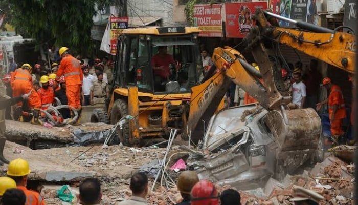 Delhi building collapse: 3 dead, several students trapped under debris as rescue underway