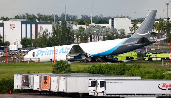 Amazon cargo plane crash kills at least 5, strikes multiple ground vehicles