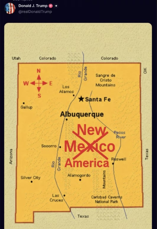 New Mexico governor slams Trump after ‘New America’ AI-video: ‘Distracting from war’