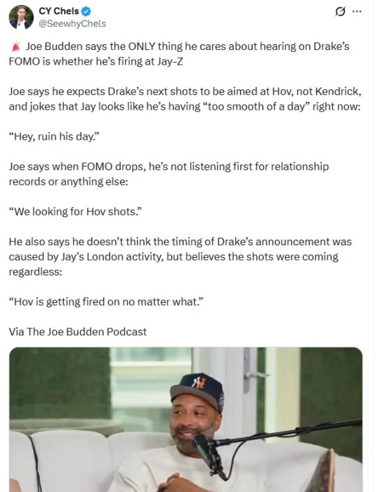 Drake urged to diss Jay-Z on upcoming FOMO project: Ruin his day