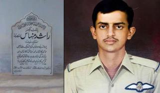 یومِ فضائیہ: راشد منہاس شہید کے مزار پر فاتحہ خوانی، پھول رکھے گئے