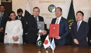 پاکستان اور جاپان کے درمیان سیلاب سے تحفظ کے منصوبے کیلئے گرانٹ معاہدے پر دستخط