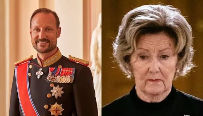 King Haakon shares touching moment with Queen Sonja amid King Harald’s funeral