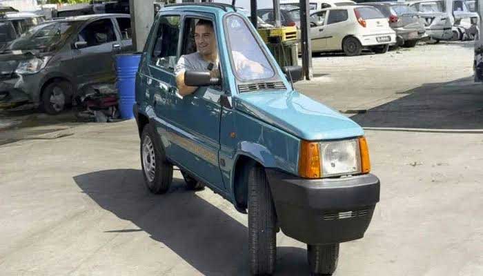 Andrea Marazzi builds world’s narrowest drivable car for Guinness record
