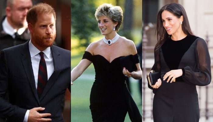 Prince Harry makes surprise request for Meghan as Princess Dianas revenge dress goes on sale