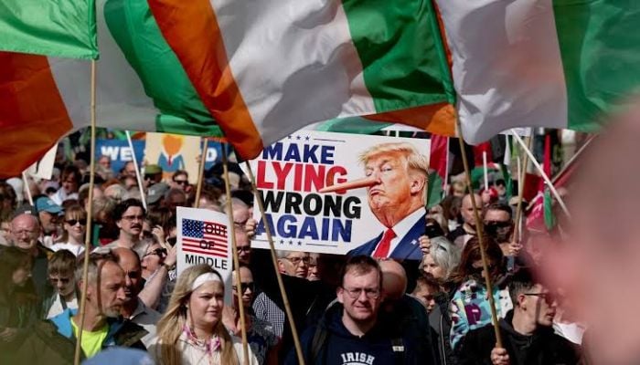 Donald Trump backs United Ireland during Dublin visit for Irish Open