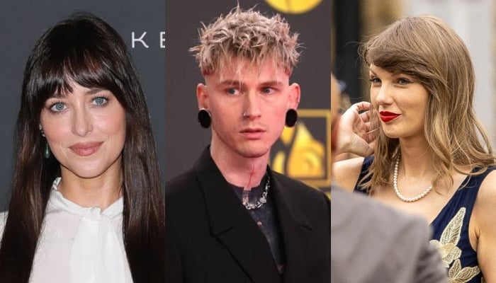 Dakota Johnson makes secret move with MGK at Taylor Swift’s house after actress split