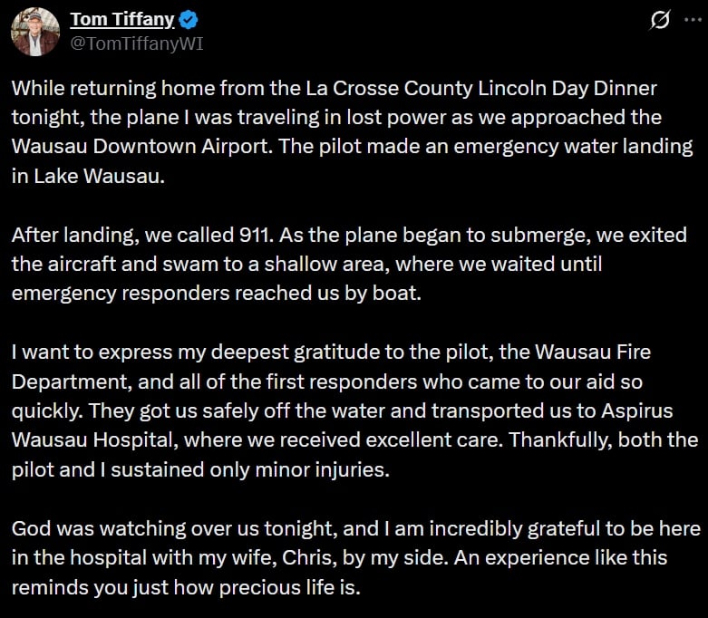 Rep. Tom Tiffany / X